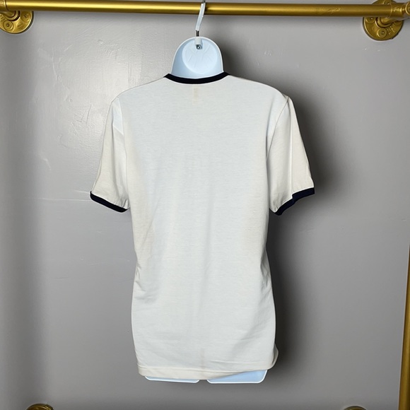 New American Apparel Y Neck Henley Ringer Tee - Picture 4 of 8